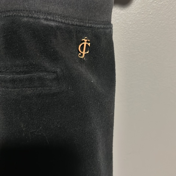 JUICY COUTURE blk velour jogging sweat pants S - Picture 5 of 10